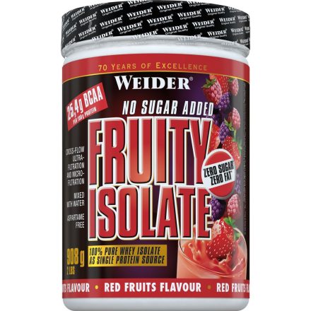 Weider Fruity Isolate 908 g fehérjepor - piros gyümölcsök