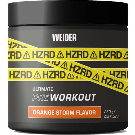 Weider HZRD Powder 260 g teljesítményfokozó - narancs