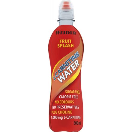 Weider L-Carnitine Water 500 ml zsírégető ital - vegyesgyümölcs