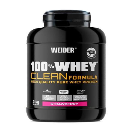 Weider 100% Whey Clean 2kg fehérjepor -  eper