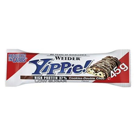 Weider Yippie! Bar 45 g fehérje szelet (12db/doboz) - keksz-csokoládé