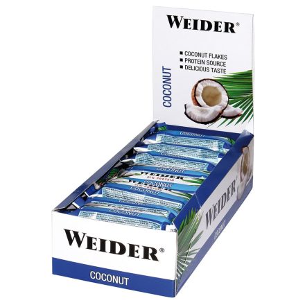 Weider Fitness Bar 35 g energia szelet (24db/doboz) - kókusz