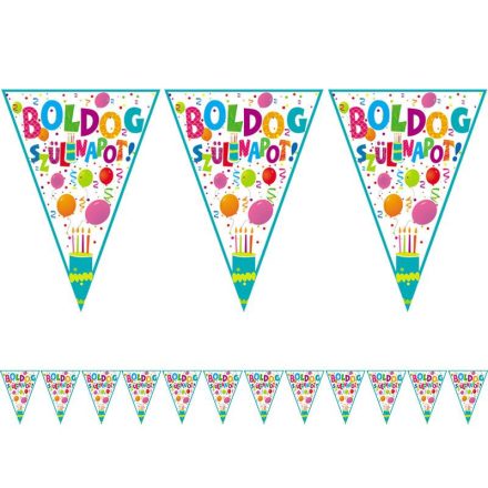 Boldog Szülinapot Jamboree Zászlófüzér - 5 m