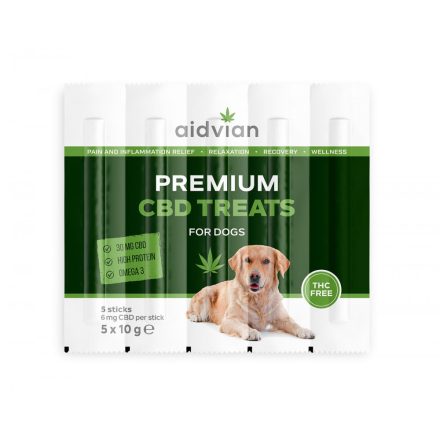 AIDVIAN Premium CBD Dog Treats 30 mg 50 g (5db)