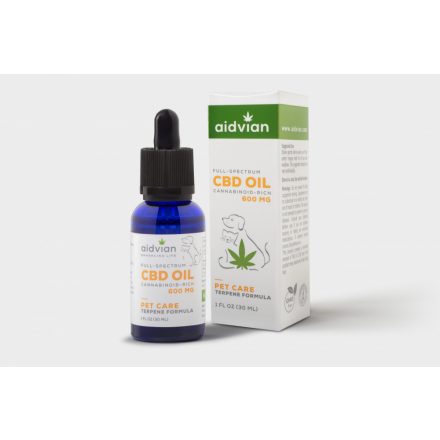 AIDVIAN Full Spektrum CBD Olaj PET CARE 600 mg 30 ml