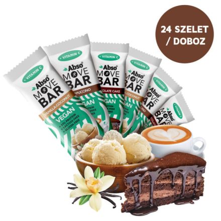 Abso MOVE BAR Kínáló (24dbx35g) - MOVE MIX vegán fehérjeszelet