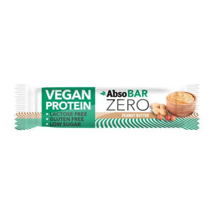 AbsoBAR ZERO 40g - Mogyoróvaj  - vegán fehérjeszelet