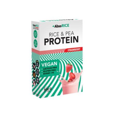 AbsoRICE protein 500g - Eper vegán fehérjepor