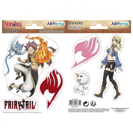 FAIRY TAIL - Matrica - 16x11cm/ 2 lap - Natsu & Lucy