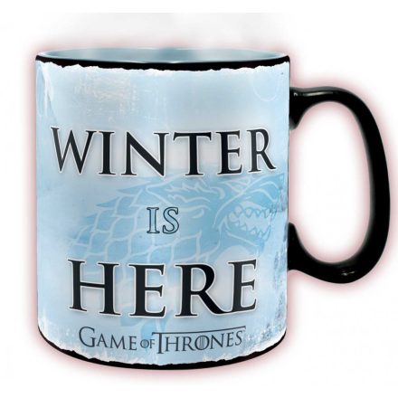 GAME OF THRONES Höre változó bögre - 460 ml - Winter is here