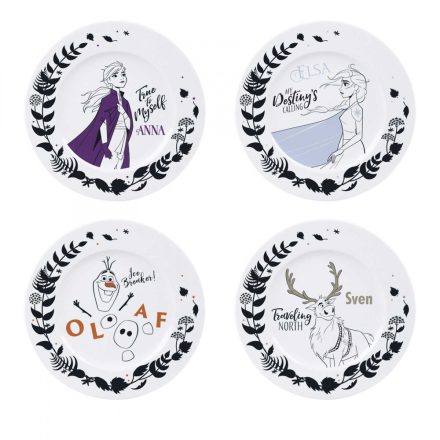 DISNEY - Set de 4 Assiettes - Reine des Neiges 2 Héros