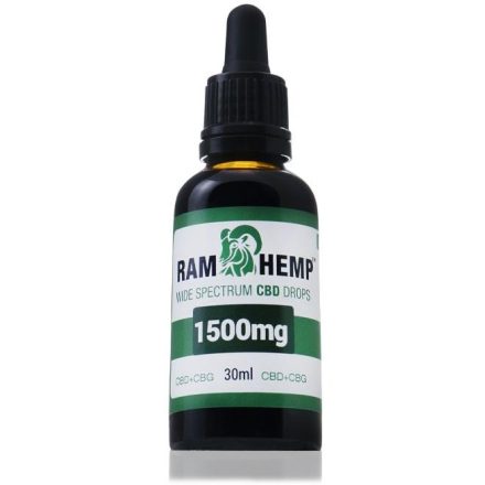 RAMHEMP 1500mg Wide Spectrum CBD + CBG olaj 30ml