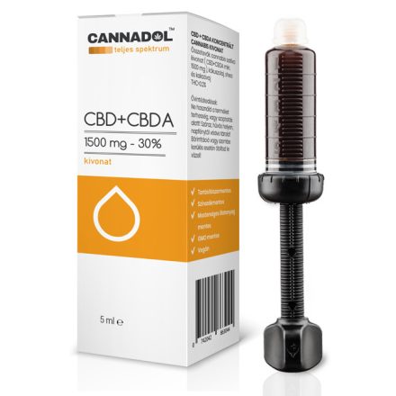 CANNADOL CBD+CBDA 30% - 1500mg full spektrum koncentrált kivonat