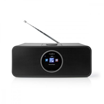 Internet Radio | Asztali Kivitel | Bluetooth® / Wi-Fi | FM / Internet | 2.4 " | Színes Képernyő | 42 W | Távvezérelt | App szabályozott | Fejhallgató kimenet | Ébresztő óra | Alvás időzítő | Fekete