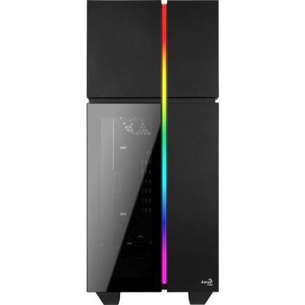 Számítógépház Aerocool Playa RGB ATX Fekete Edzett üveg