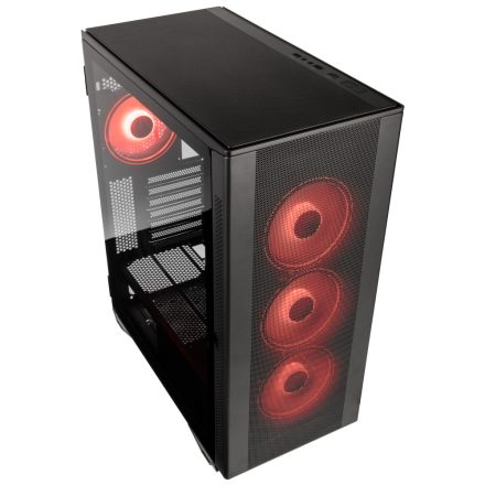 Számítógépház Kolink Stronghold Prism RGB ATX Edzett üveg Fekete