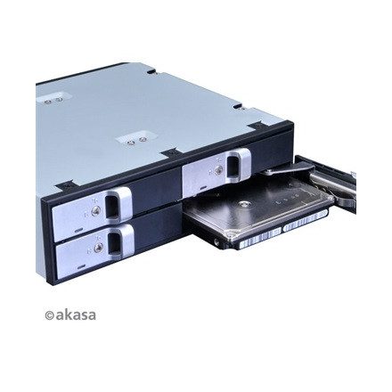 HDD/SSD beépítő keret Akasa Lokstor M22 5.25 helyre - 4x 2.5 HDD/SSD