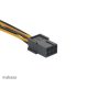 Kábel Táp Átalakító Akasa 6-Pin VGA (Male) - 8-Pin VGA (Female) 10cm