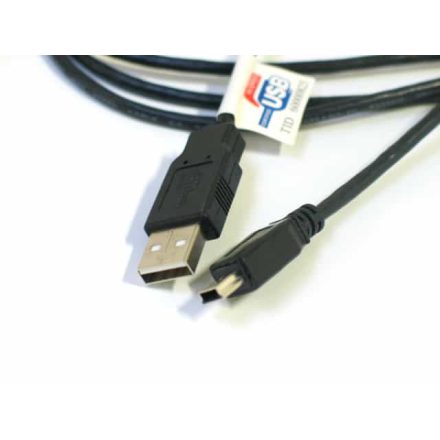 Kábel USB Összekötő Value USB 2.0 A (Male) - mini B (Male) 1.8m