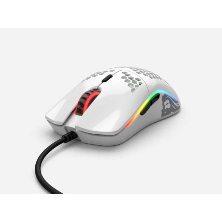 Egér Glorious Model O RGB Optikai USB Glossy Fehér