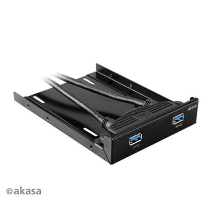 HDD/SSD beépítő keret Akasa 3.5 helyre - 2.5 HDD/SSD Előlapi + 2x USB 3.0