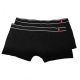 Dressa 133 pamut férfi boxer short - fekete - 2db | M