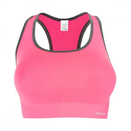 Dressa Active seamless varrás nélküli női top sportmelltartó - pink | XS/S