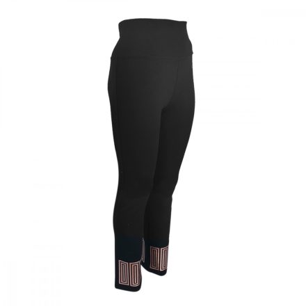 Dressa Active görög mintás magas derekú jóga fitness leggings - fekete | S