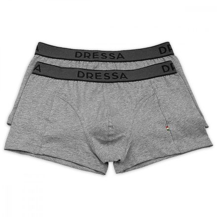 Dressa 131 Anatomy pamut férfi boxeralsó - szürke - 2db | XL