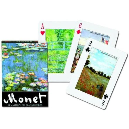 Monet festmények römi kártya 55 lapos - Piatnik