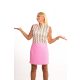 GOLF SKIRT WITH SHORT chevron pattern in pink