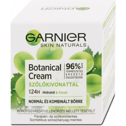 Garnier Botanical arckrém 50ml Szőlőkivonattal