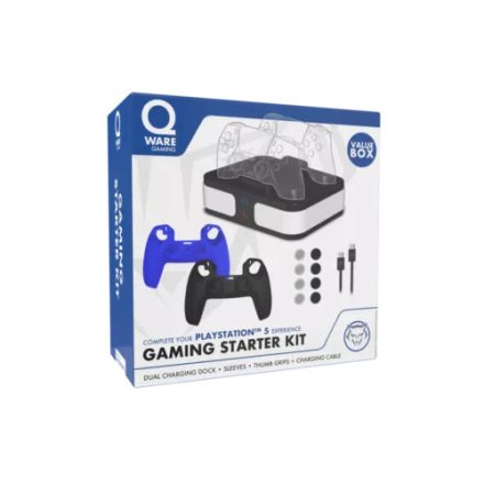 QWare Gaming Starter Kit, PlayStation 5®, 4 elemes, Konzol kiegészítő csomag