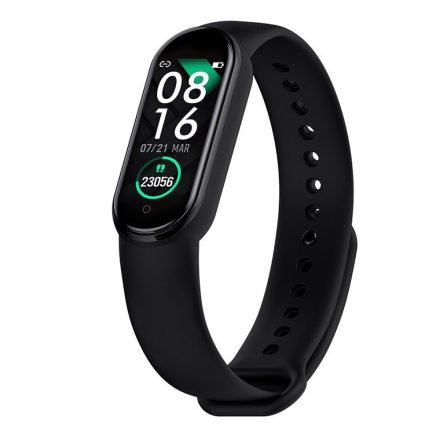 FlagFit M5 Plus Smart Band pulzus-, vérnyomás- és véroxigénmérő női okoskarkötő magyar nyelvű alkalmazással