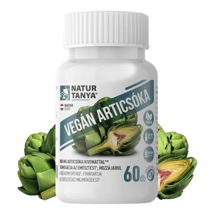 Vegán Articsóka 800 mg - 60 kapszula - Natur Tanya