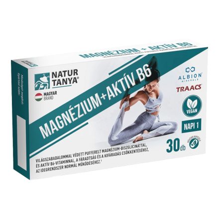 Vegán Magnézium + Aktív B6 - 30 kapszula - Natur Tanya