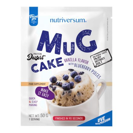 Mug Cake - 50 g - DESSERT - Nutriversum - vanília-áfonya