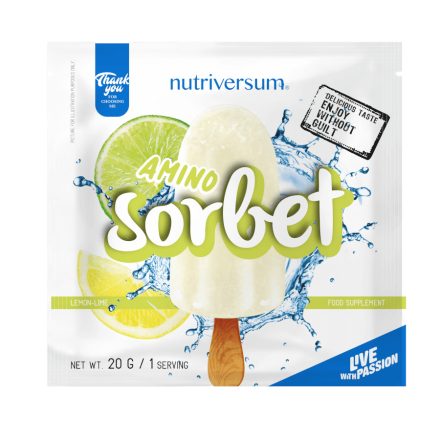 Amino Sorbet - 20 g - DESSERT - Nutriversum - citrom-lime