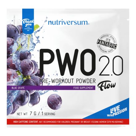 PWO 2.0 - 7g - FLOW - Nutriversum - kékszőlő