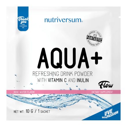 Aqua+ - 10 g - FLOW - Nutriversum - rózsavíz