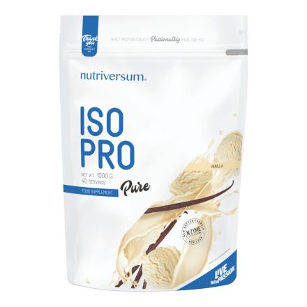 ISO PRO - 1 000 g - PURE - Nutriversum - vanília