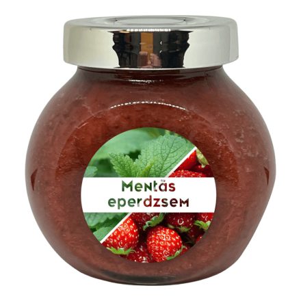 Mentás eperdzsem - 190 ml - Tündérnektár