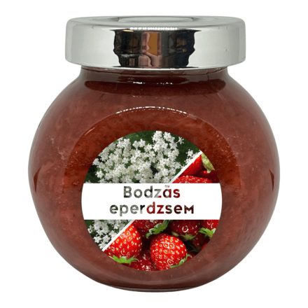 Bodzás eperdzsem - 190 ml - Tündérnektár