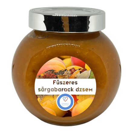 Fűszeres sárgabarack dzsem - cukorbetegeknek - 190 ml - Tündérnektár