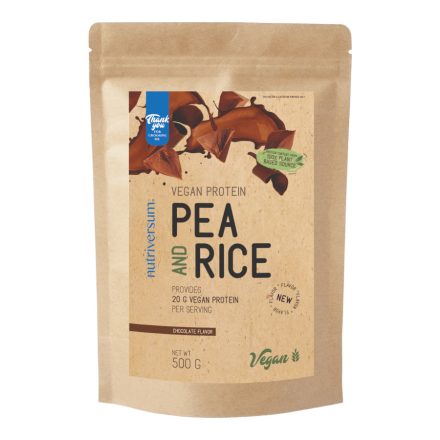 Pea & Rice Vegan Protein - 500g - VEGAN - Nutriversum - csokoládé (új ízesítés)