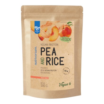 Pea & Rice Vegan Protein - 500g - VEGAN - Nutriversum - barack-joghurt (új ízesítés)