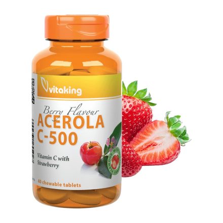 C-500mg Acerola epres- 40 rágótabletta - Vitaking