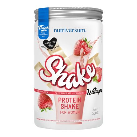 Shake - 500 g - WSHAPE - Nutriversum - fehércsokoládé-eper