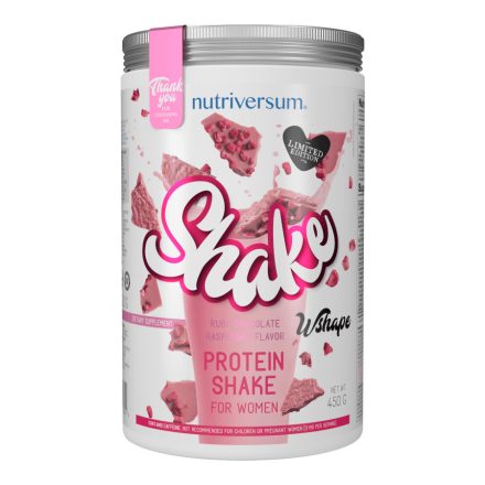 Shake - 450 g - WSHAPE - Nutriversum - ruby csokoládé - málna