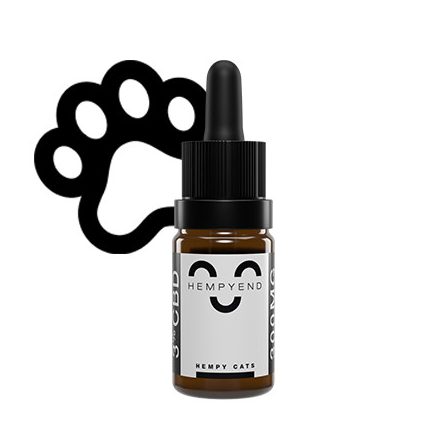 Hempyend Cats 3% / 300mg CBD Széles Spektrumú olaj 10ml Lazac olajjal